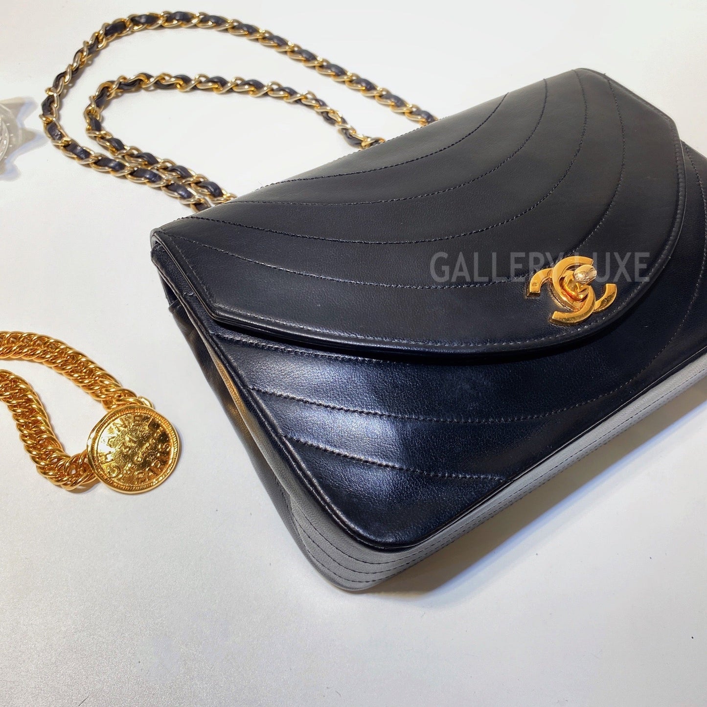 No.3009-Chanel Vintage Lambskin Flap Bag