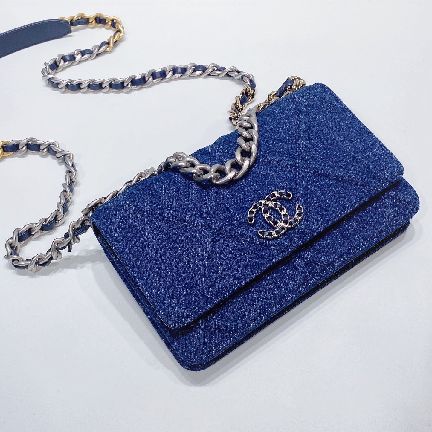 No.001345-Chanel Denim 19 Wallet On Chain (Brand New / 全新貨品)