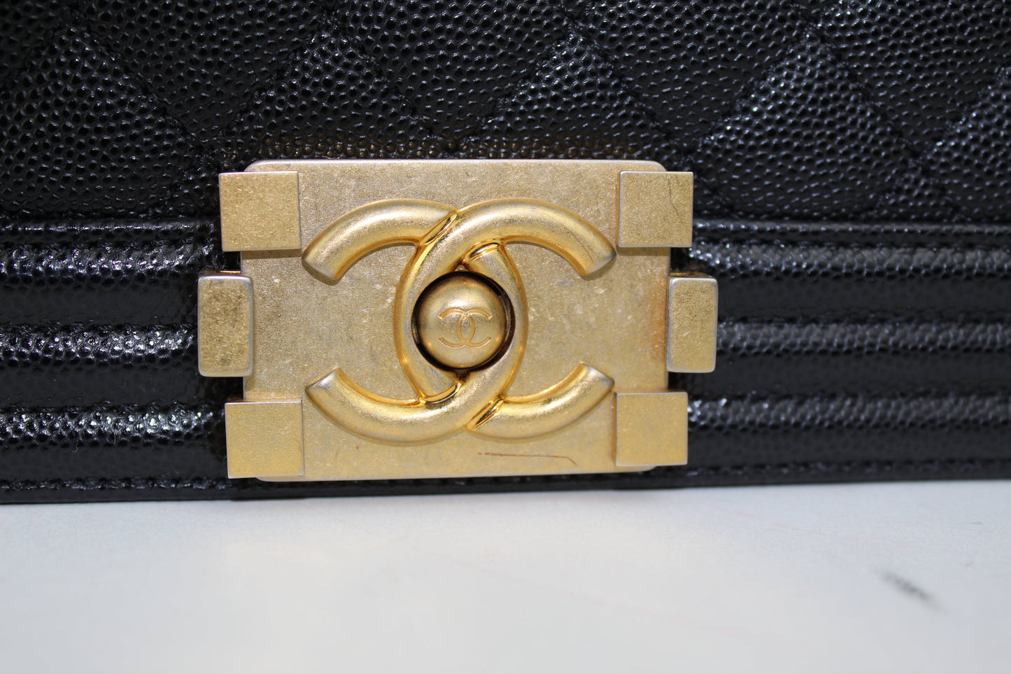 CHANEL NEW MEDIUM CAVIAR BOY BAG
