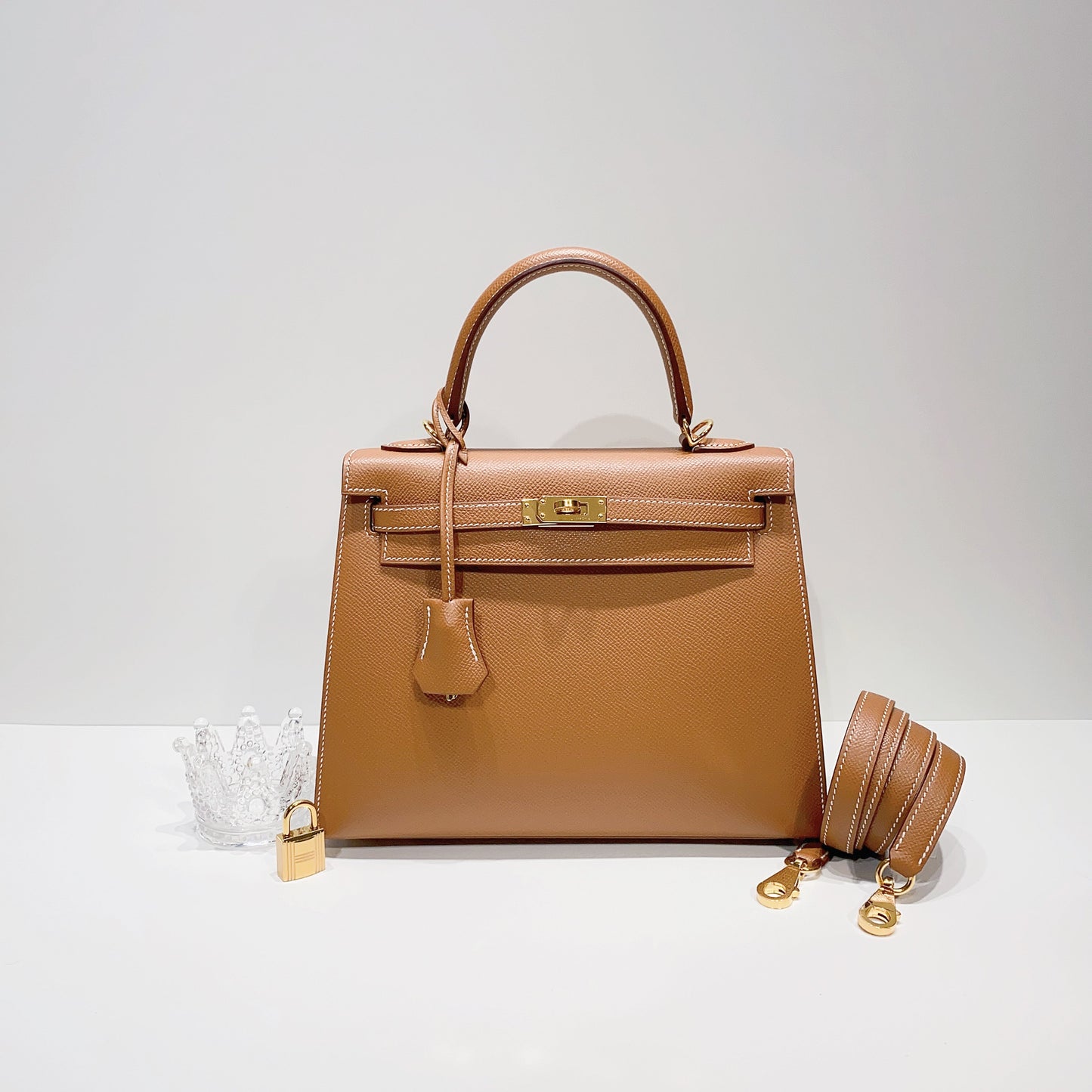 No.001546-Luxury Hermes Sellier Epsom Kelly 25