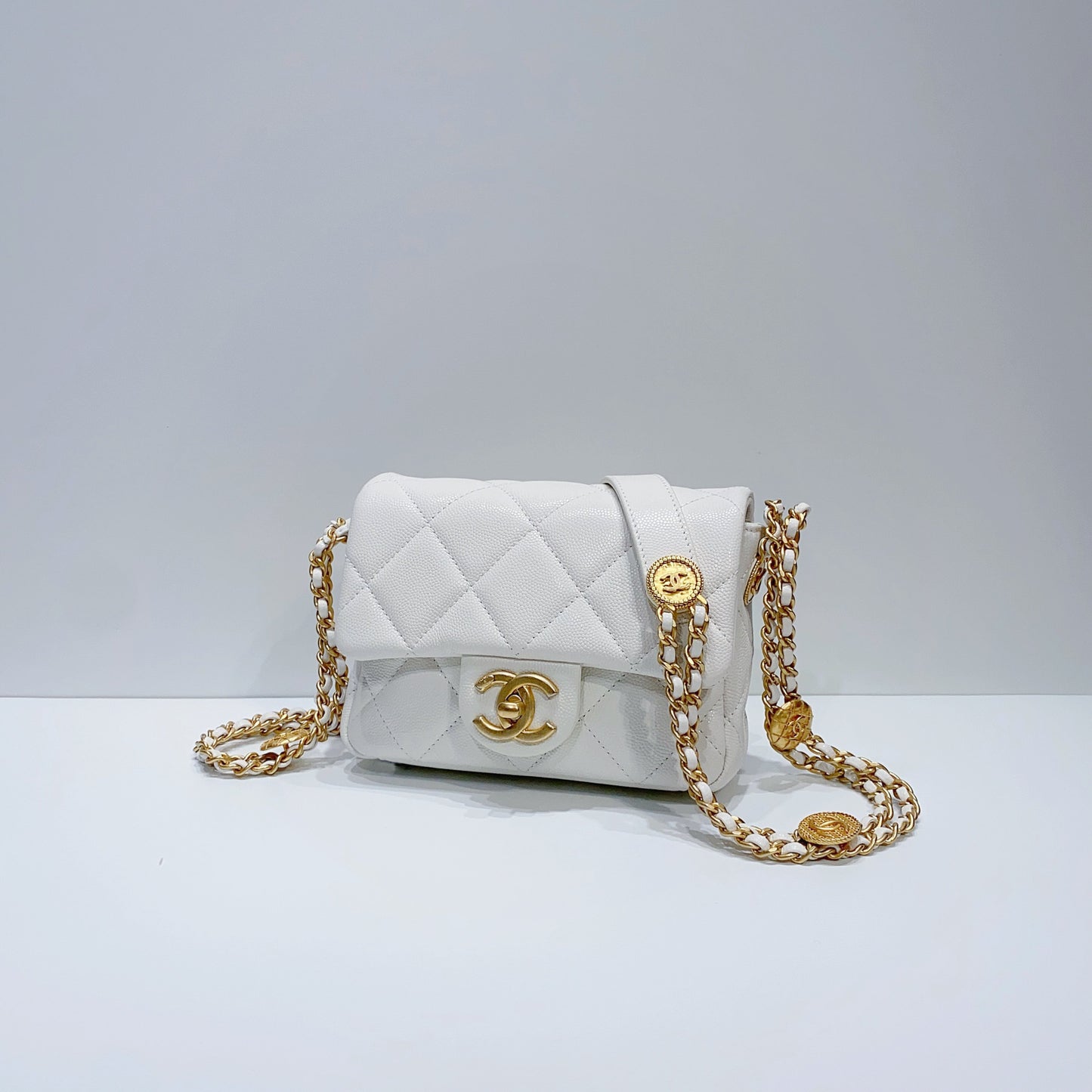 No.3726-Chanel Small Twist Your Buttons Flap Bag  (Brand New/全新)
