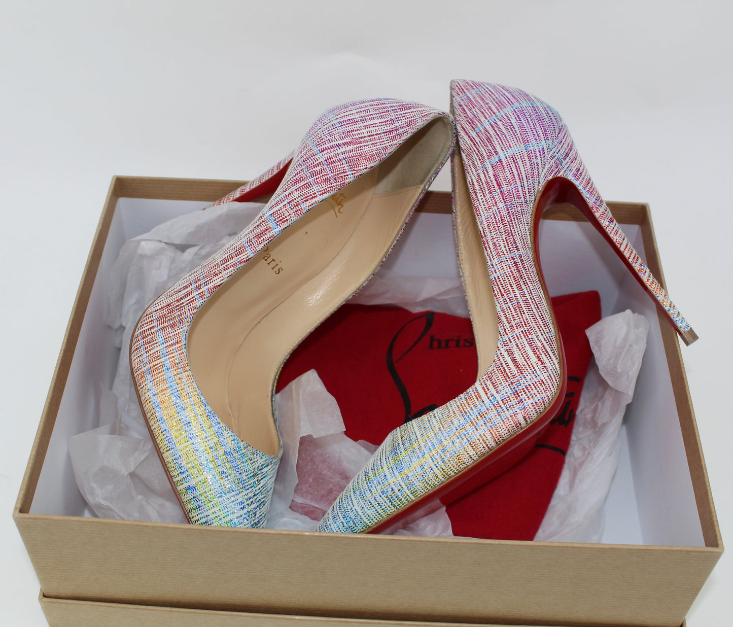 CHRISTIAN LOUBOUTIN SO KATE 120MM SUEDE UNICORN