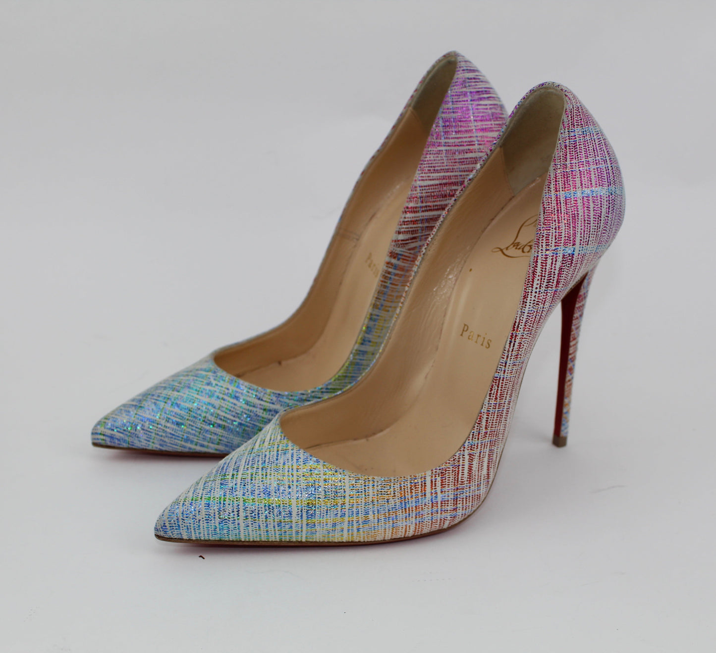 CHRISTIAN LOUBOUTIN SO KATE 120MM SUEDE UNICORN