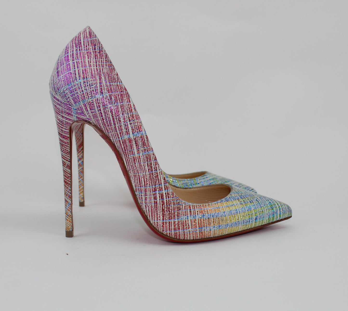 CHRISTIAN LOUBOUTIN SO KATE 120MM SUEDE UNICORN