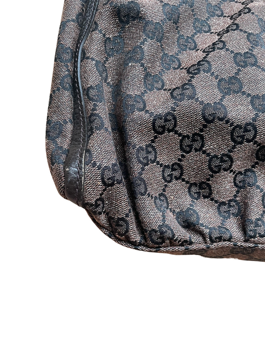 Luxury Gucci Trending 2025 Abbey Brown Jacquard & Leather