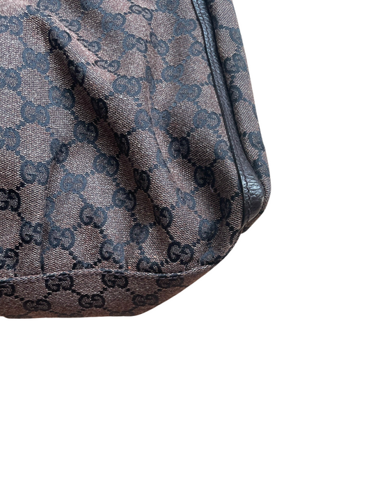Luxury Gucci Trending 2025 Abbey Brown Jacquard & Leather