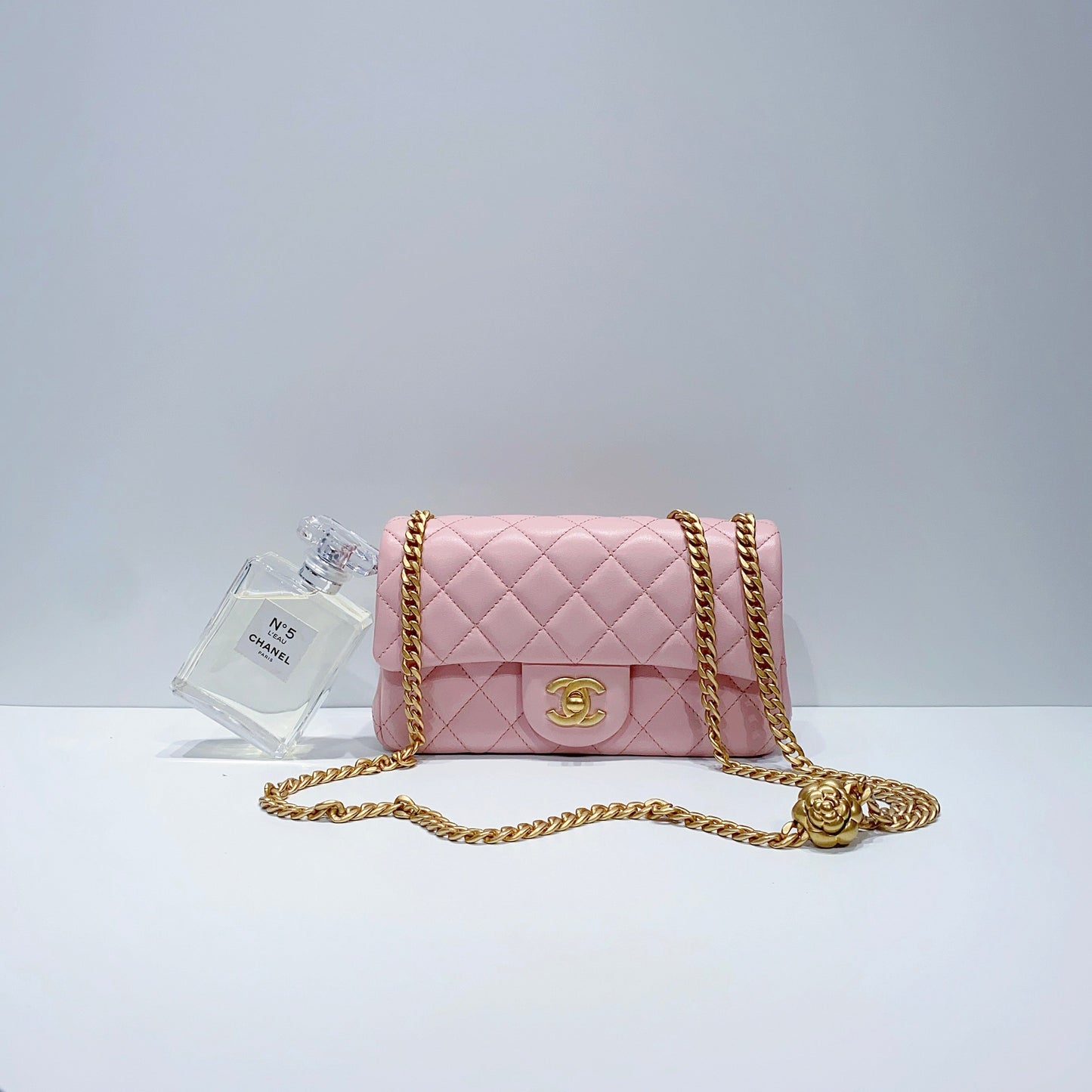No.3846-Chanel Sweet Camellia Rectangular Mini Flap Bag  (Brand New / 全新)