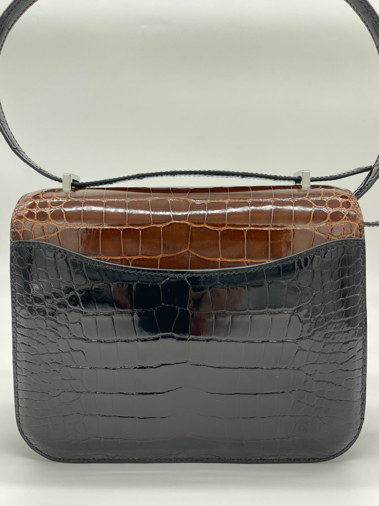 Luxury Hermes Constance III 18 Mini Marquetry AL Noir/Miel/Cassic