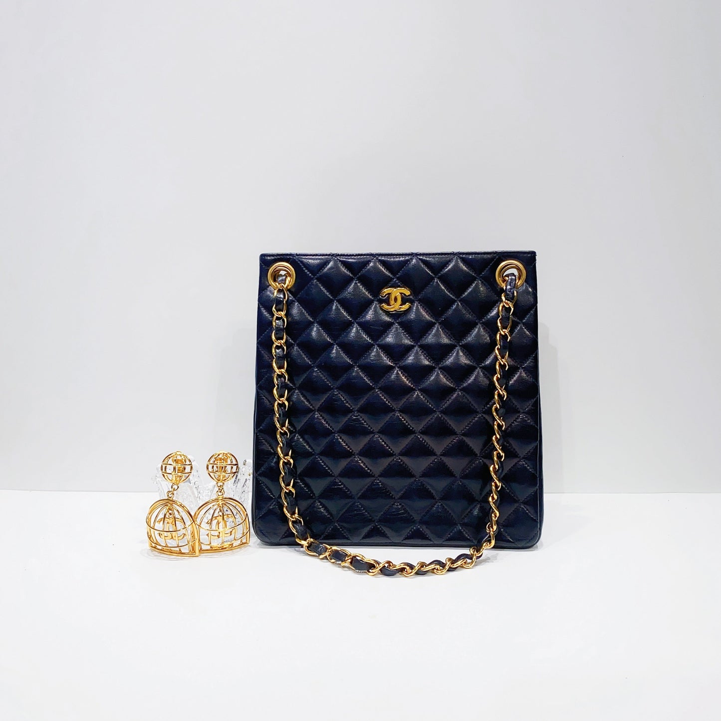 No.3900-Chanel Vintage Lambskin Mini Tote Bag