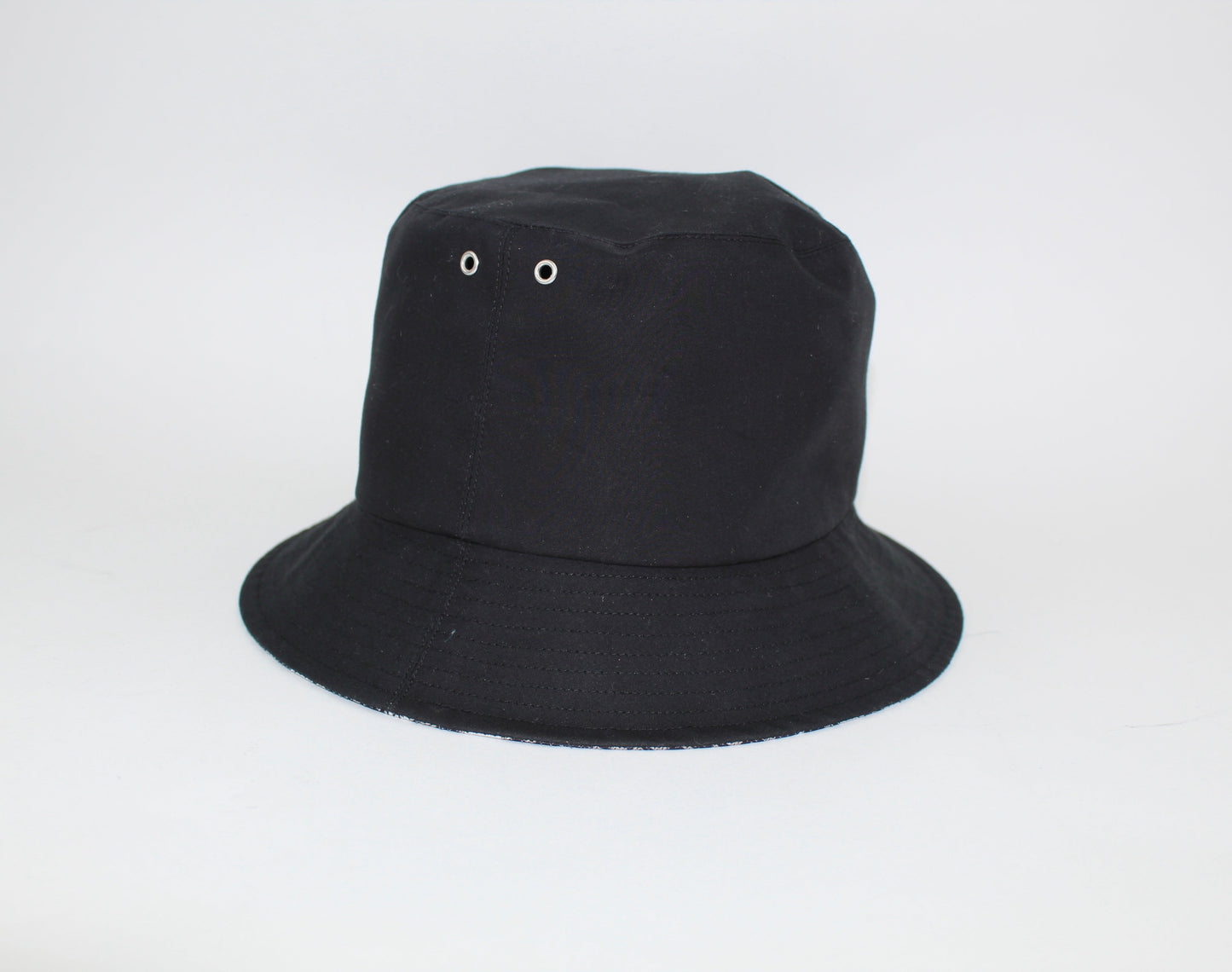 DIOR TEDDY D CD OBLIQUE BLACK SMALL-BRIM BUCKET HAT SIZE 58