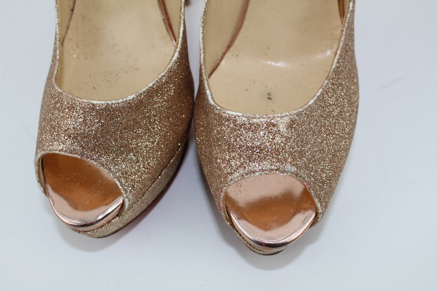 CHRISTIAN LOUBOUTIN LADY PEEP SLINGBACKS