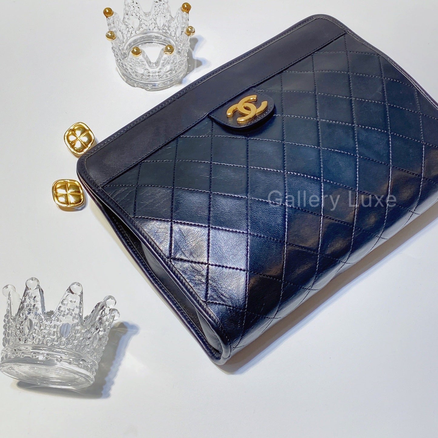 No.2703-Chanel Vintage Lambskin Small Clutch