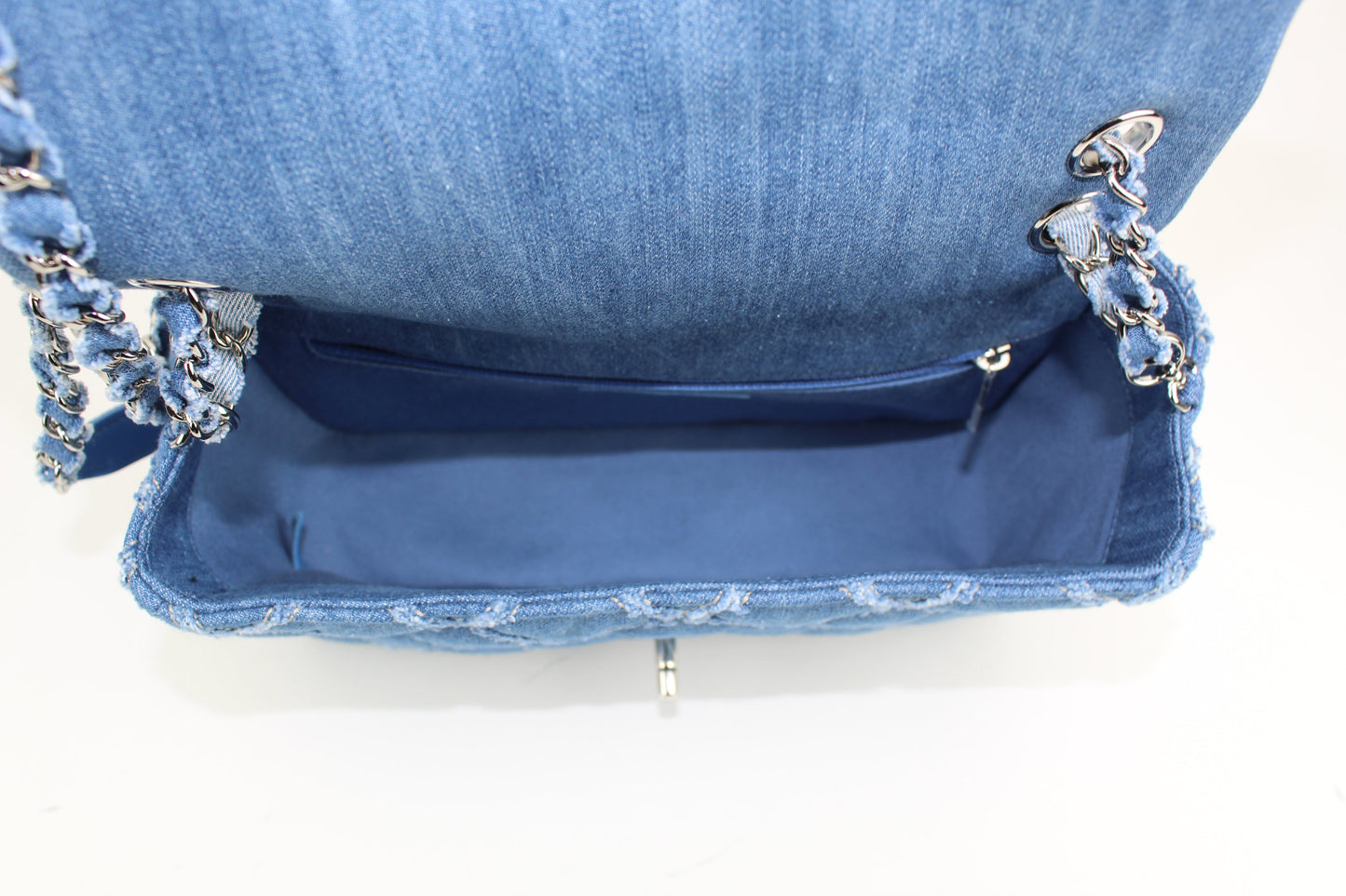 CHANEL DENIM FLAP BAG