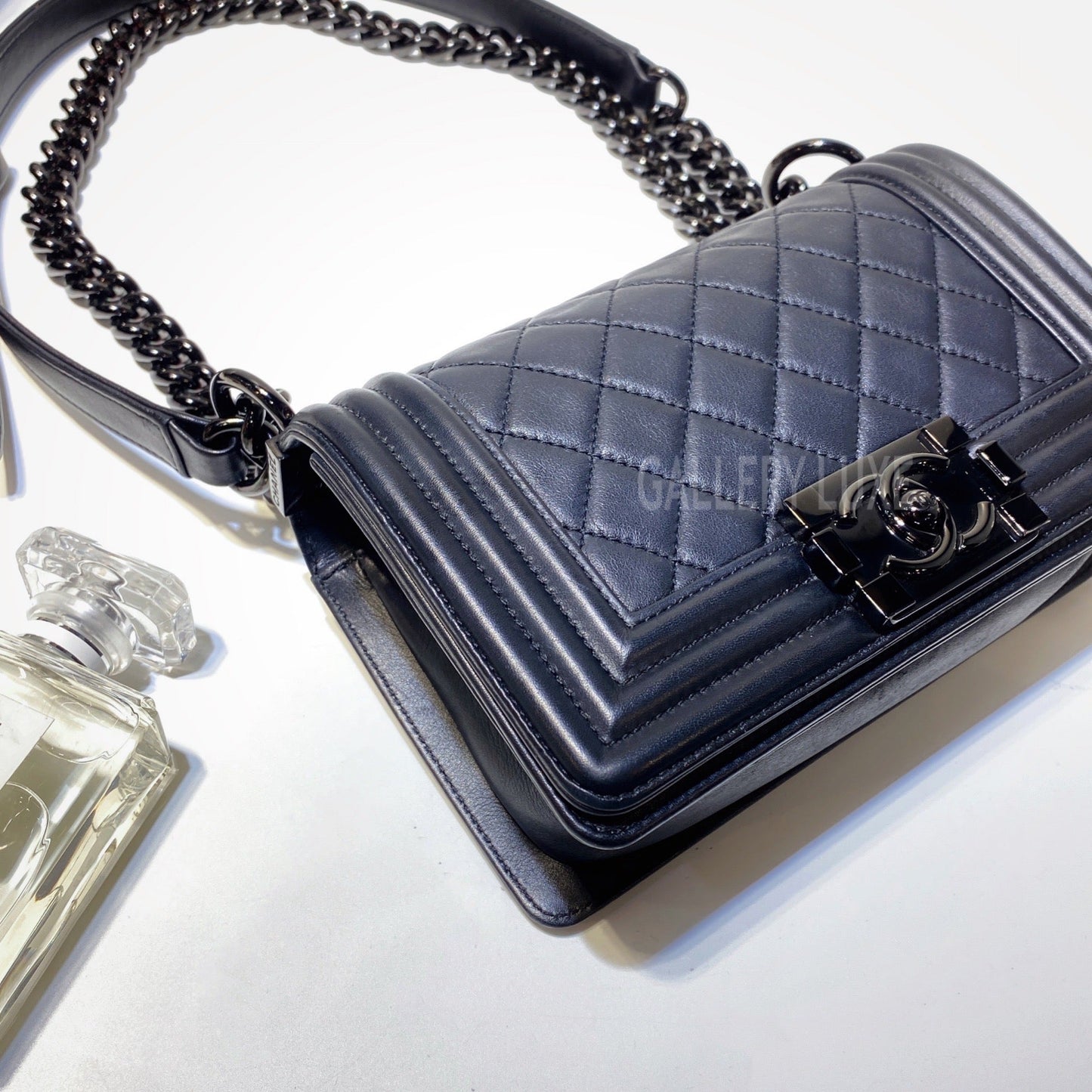 No.3025-Chanel Calfskin So Black Boy 20cm