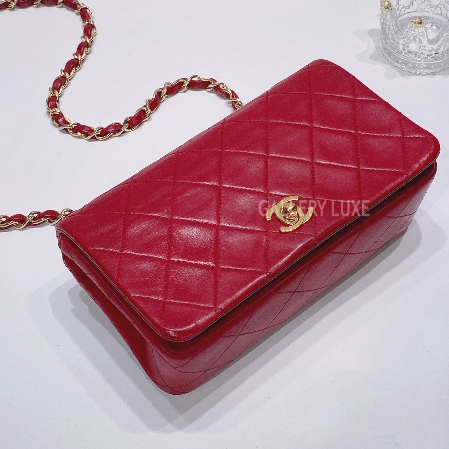 No.3462-Chanel Vintage Lambskin Mini Flap Bag