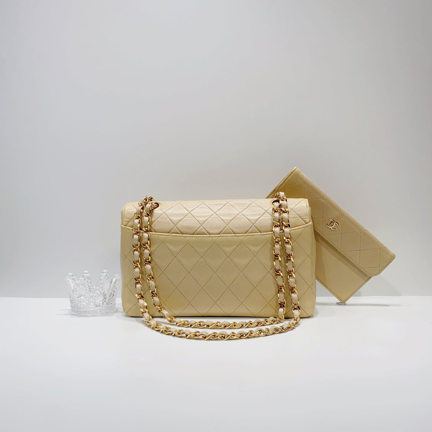 No.3916-Chanel Vintage Lambskin Flap Bag