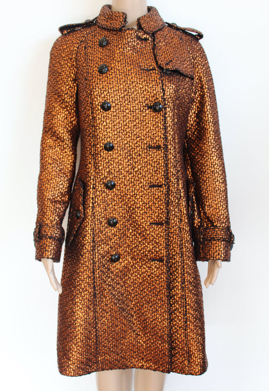 Burberry Metallic Wool Coat (Very Rare)