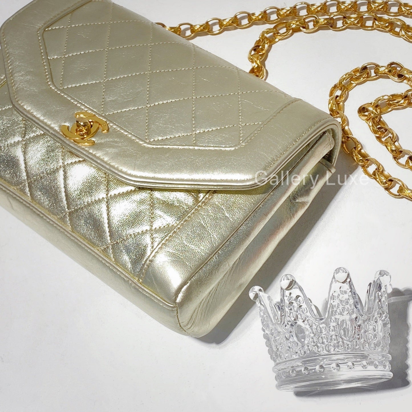 No.2178-Chanel Vintage Lambskin Chain Bag