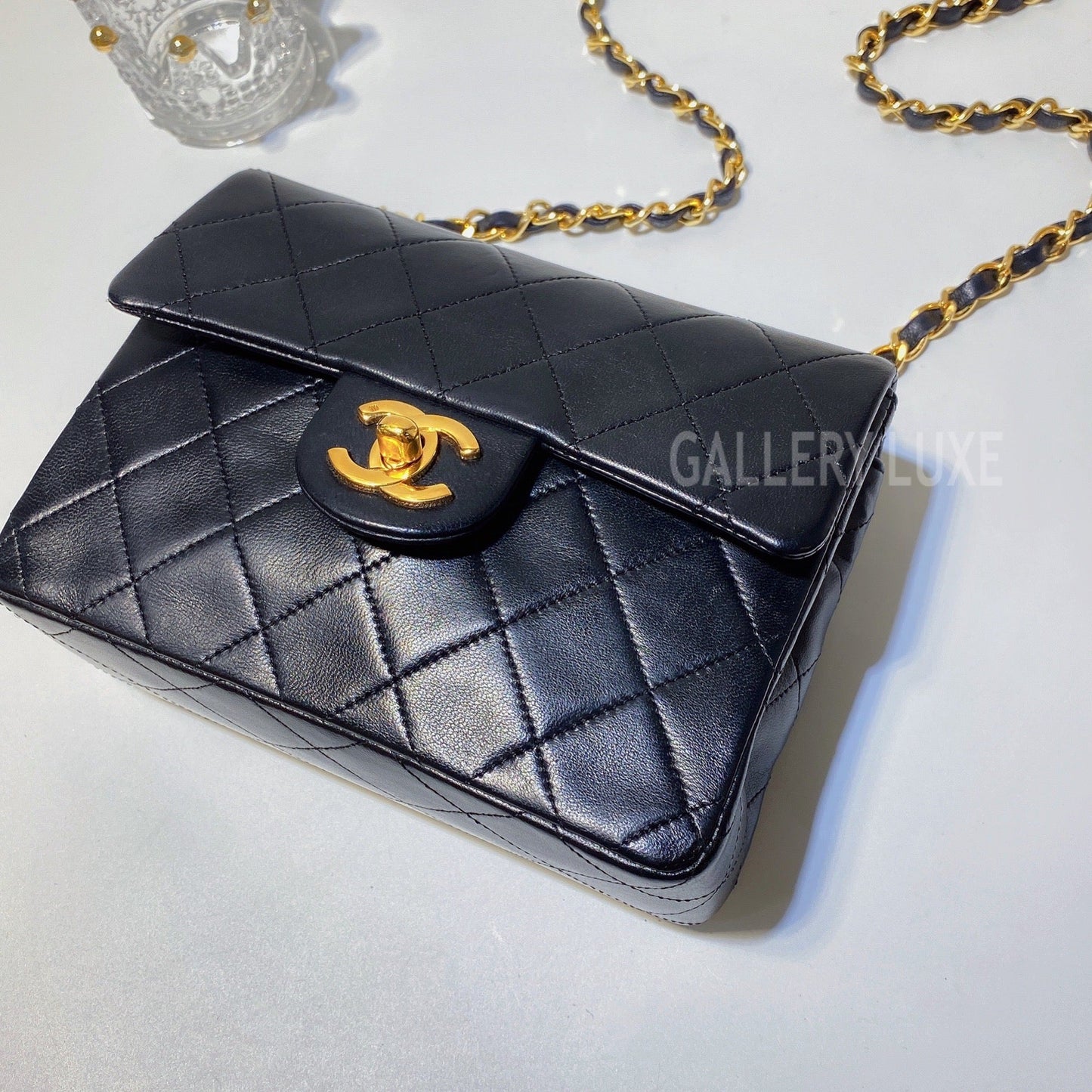 No.3031-Chanel Vintage Lambskin Classic Flap Mini 17cm