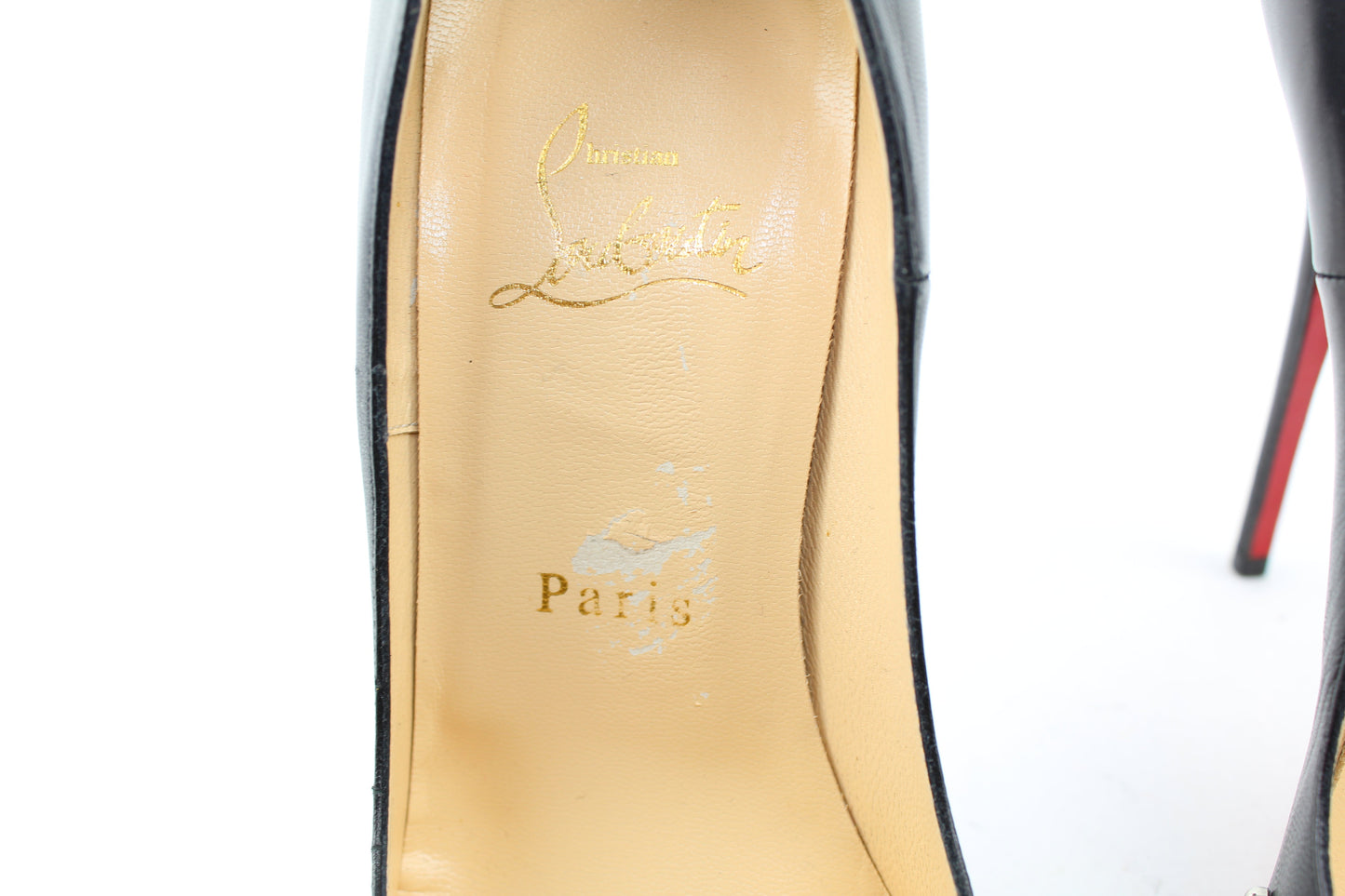 CHRISTIAN LOUBOUTIN DOOR KNOCK 120mm SIZE 38