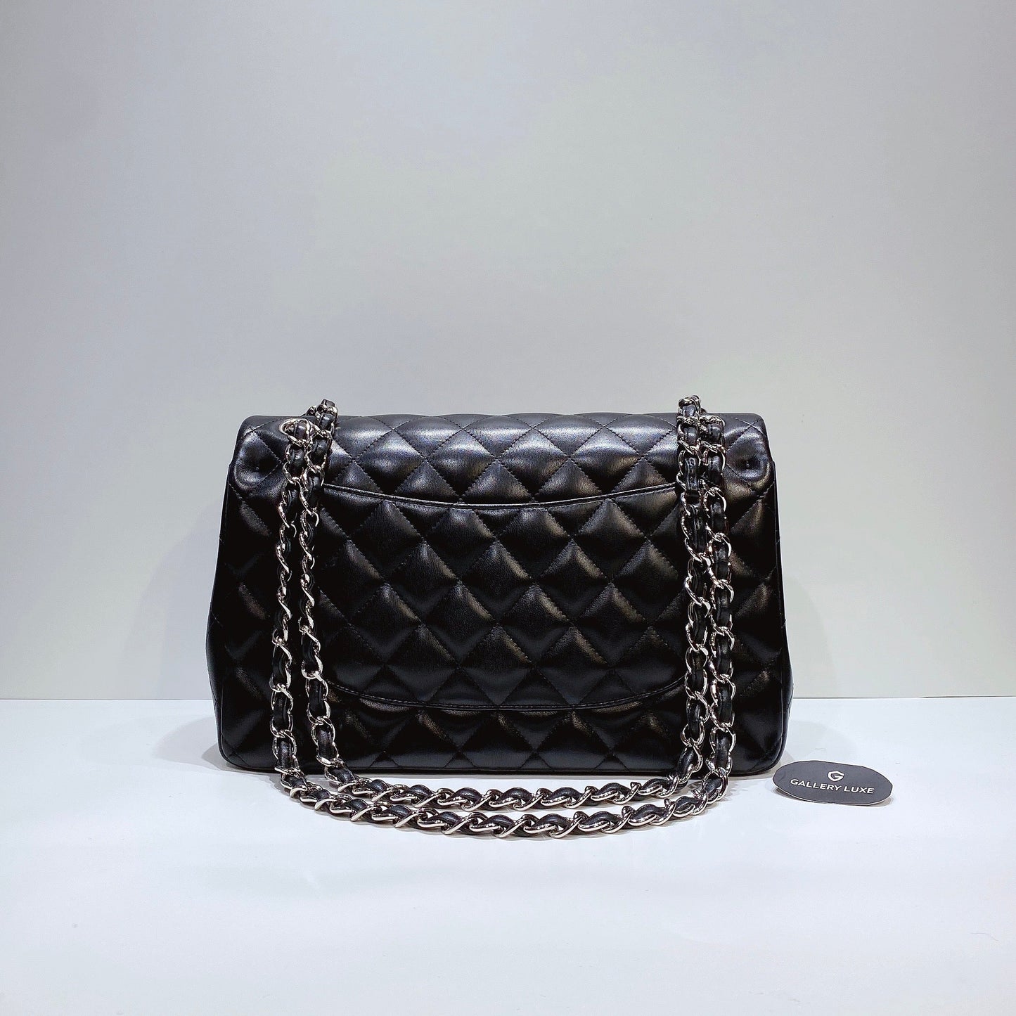 No.3580-Chanel Lambskin Classic Jumbo Double Flap Bag