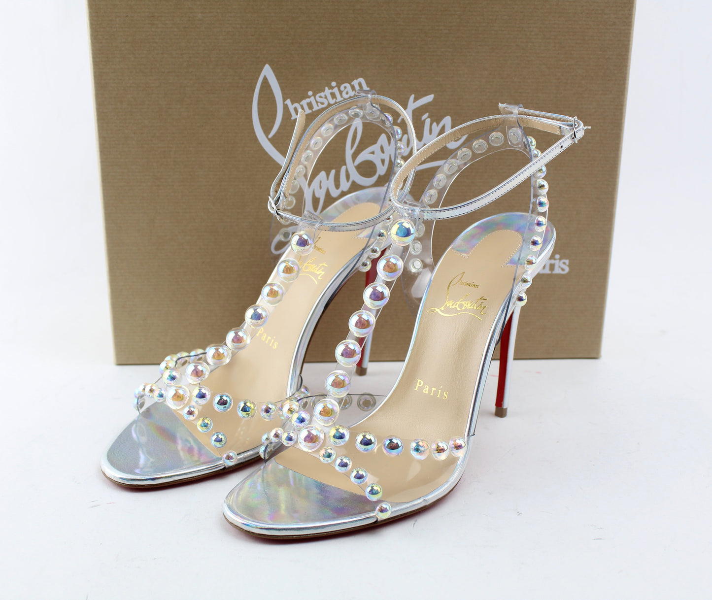 CHRISTIAN LOUBOUTIN FARIDARAVIE 100 MM PVC