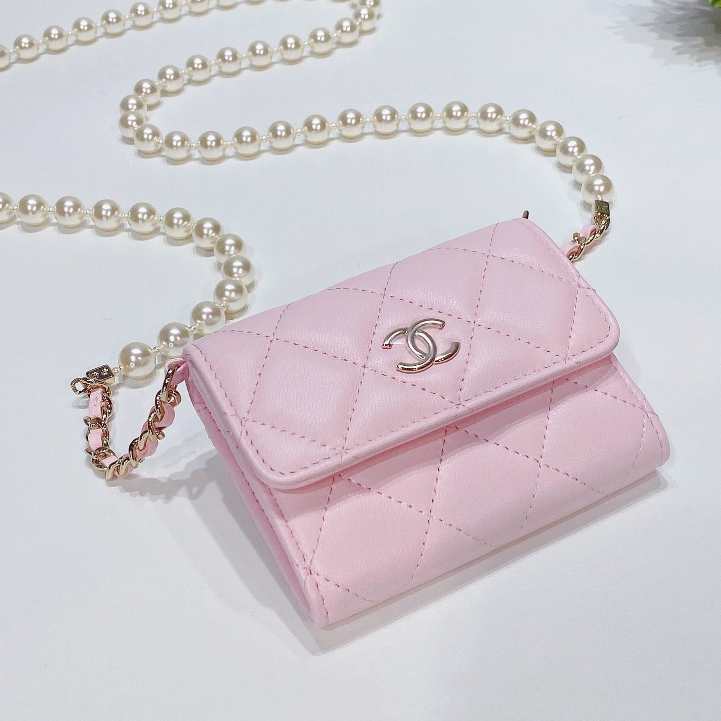 No.3585-Chanel Pearl Mood Clutch With Chain (Brand New / 全新貨品)