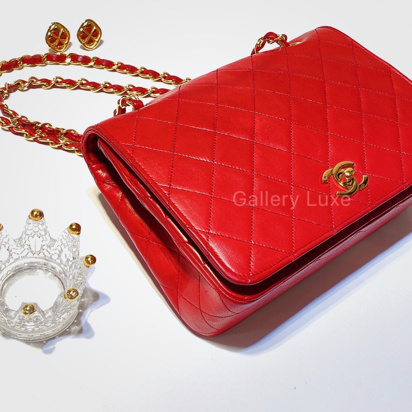No.2721-Chanel Vintage Lambskin Flap Bag