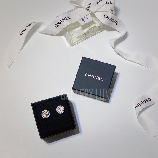 No.3280-Chanel Round Coco Mark Earrings
