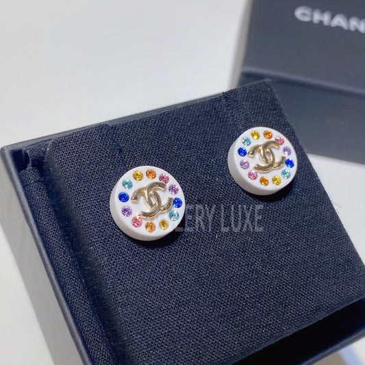 No.3280-Chanel Round Coco Mark Earrings