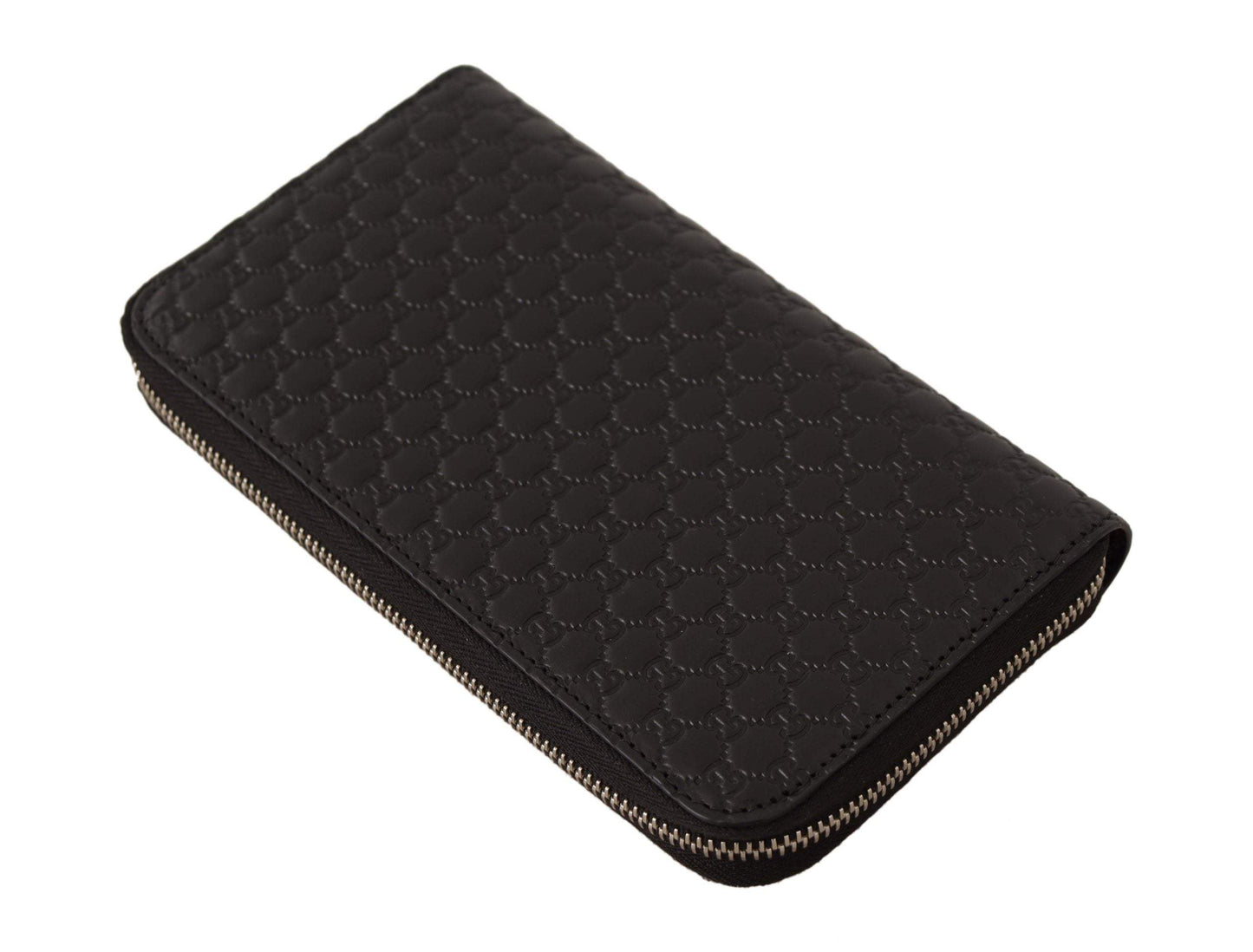 Luxury Gucci Trending 2025 Black Wallet MicroLuxury Gucci Trending 2025ssima Leather Zipper wallet