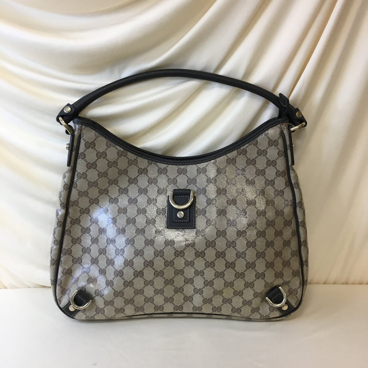 Luxury Gucci Trending 2025 Brown GG Coated Canvas Shoulder Bag Sku# 68454