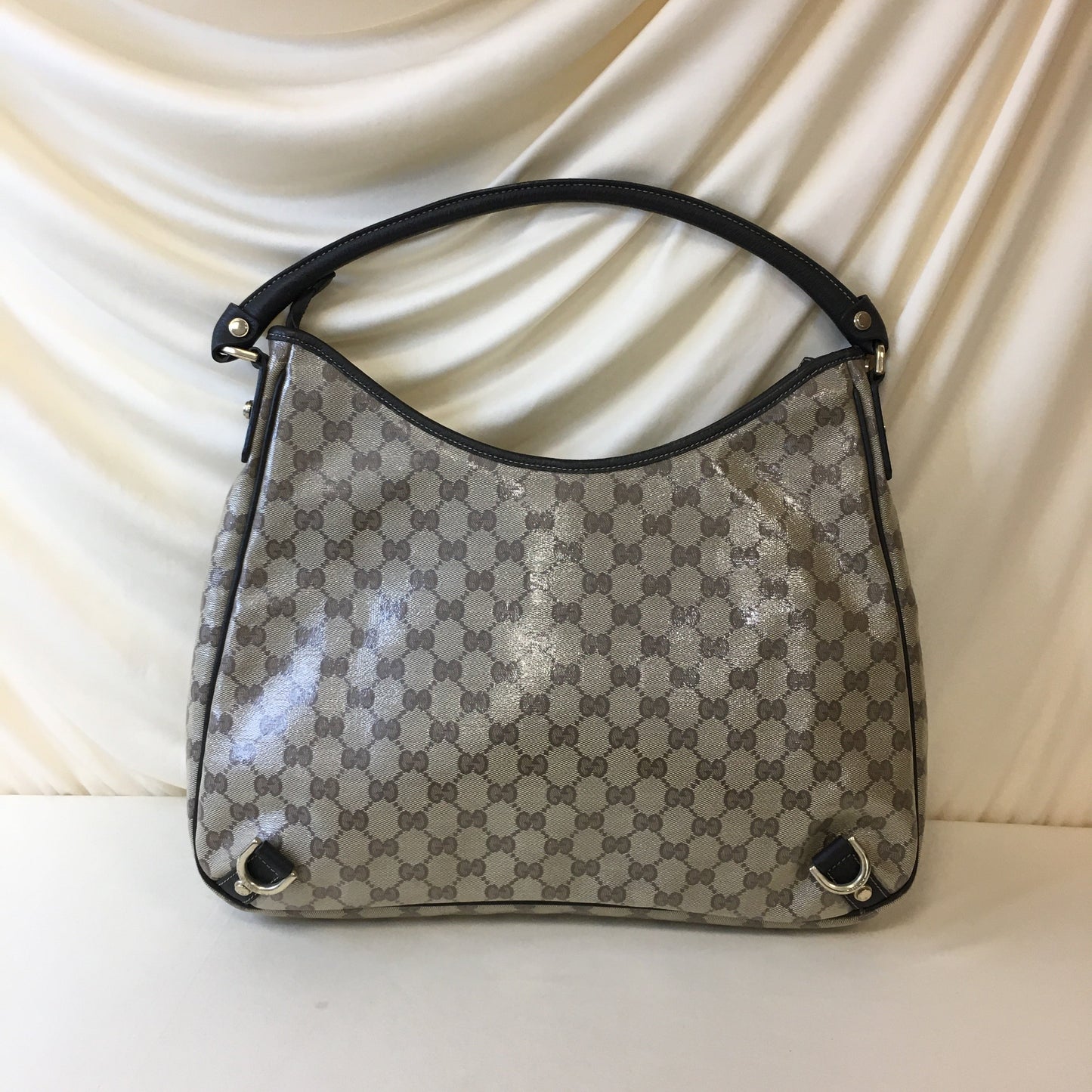 Luxury Gucci Trending 2025 Brown GG Coated Canvas Shoulder Bag Sku# 68454