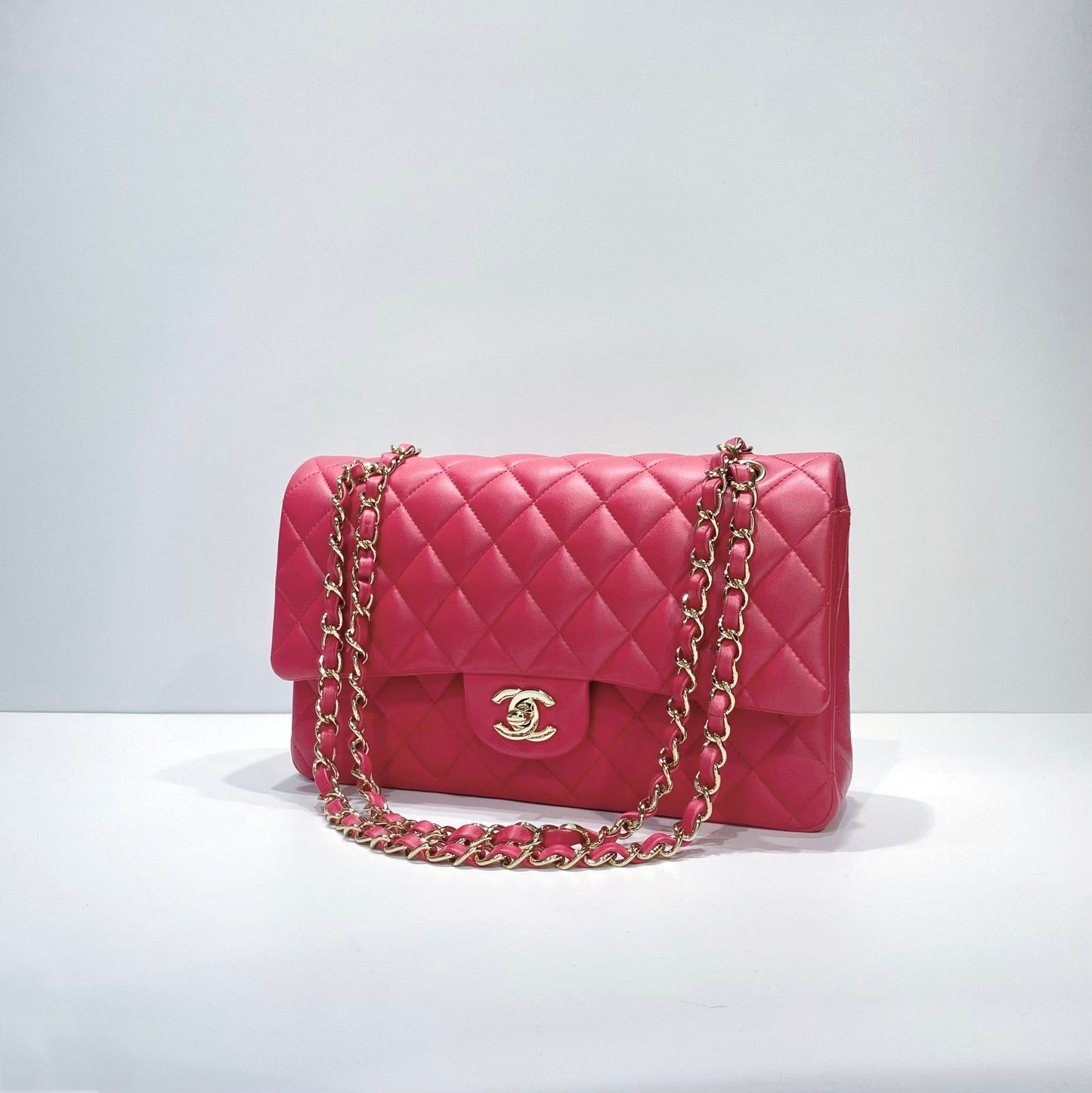 No.3707-Chanel Lambskin Classic Flap Bag 25cm