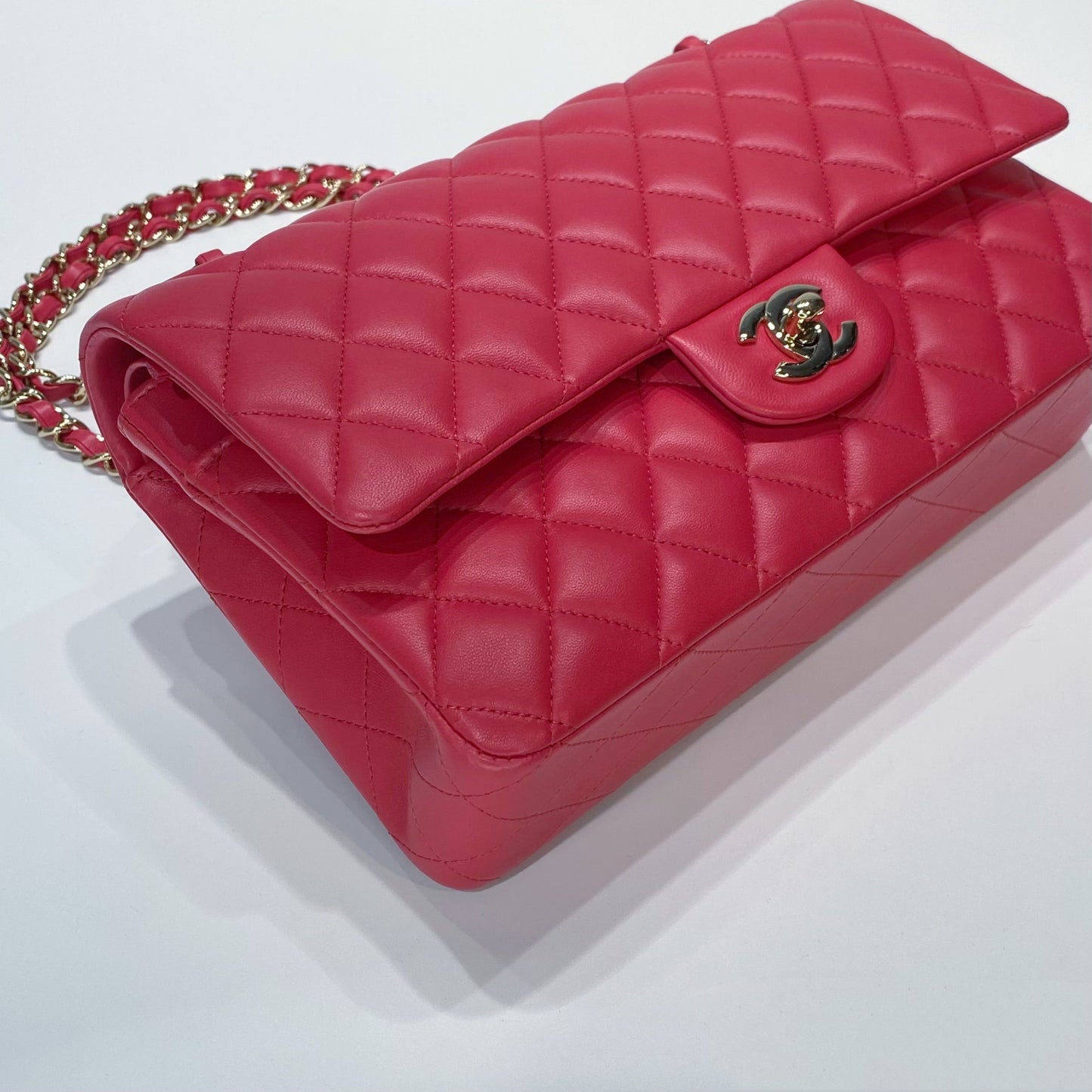 No.3707-Chanel Lambskin Classic Flap Bag 25cm