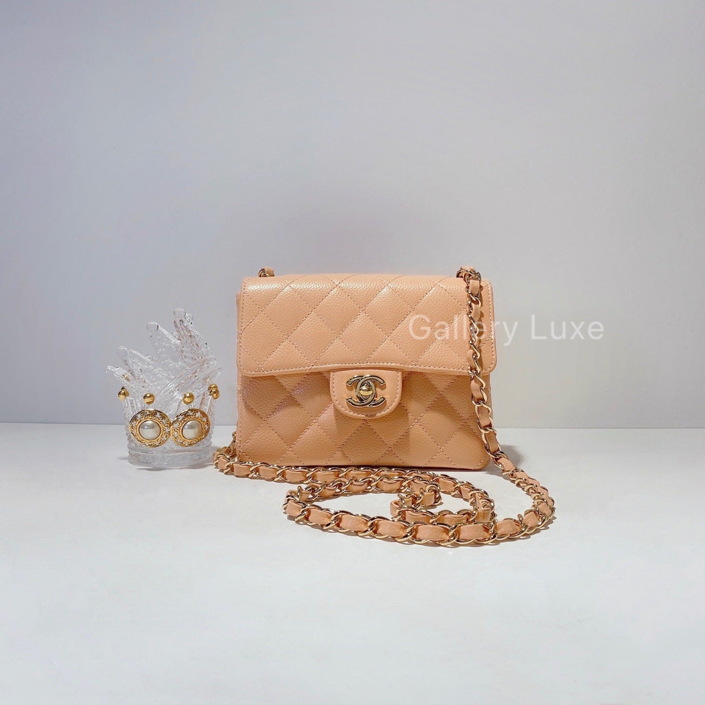No.2252-Chanel Vintage Caviar CF Mini 17cm