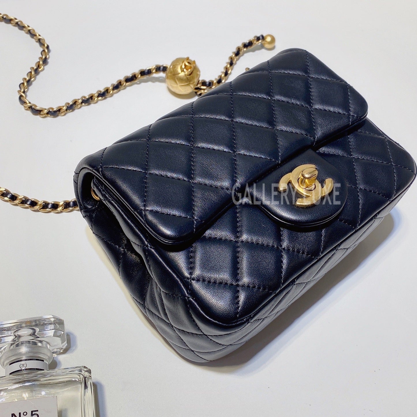 No.3294-Chanel Pearl Crush Square Mini Flap Bag