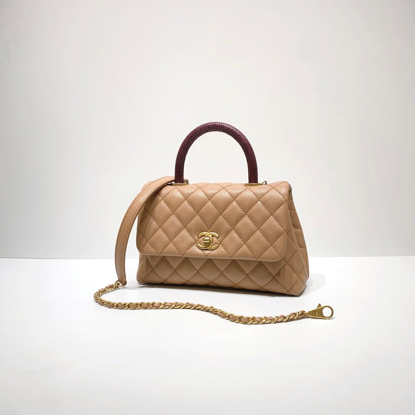 No.3960-Chanel Small Lizard Coco Handle