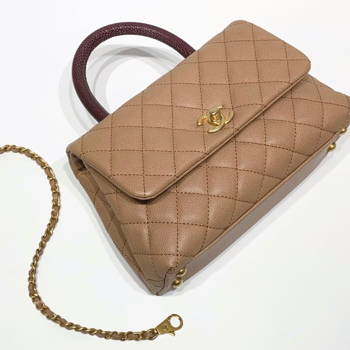 No.3960-Chanel Small Lizard Coco Handle
