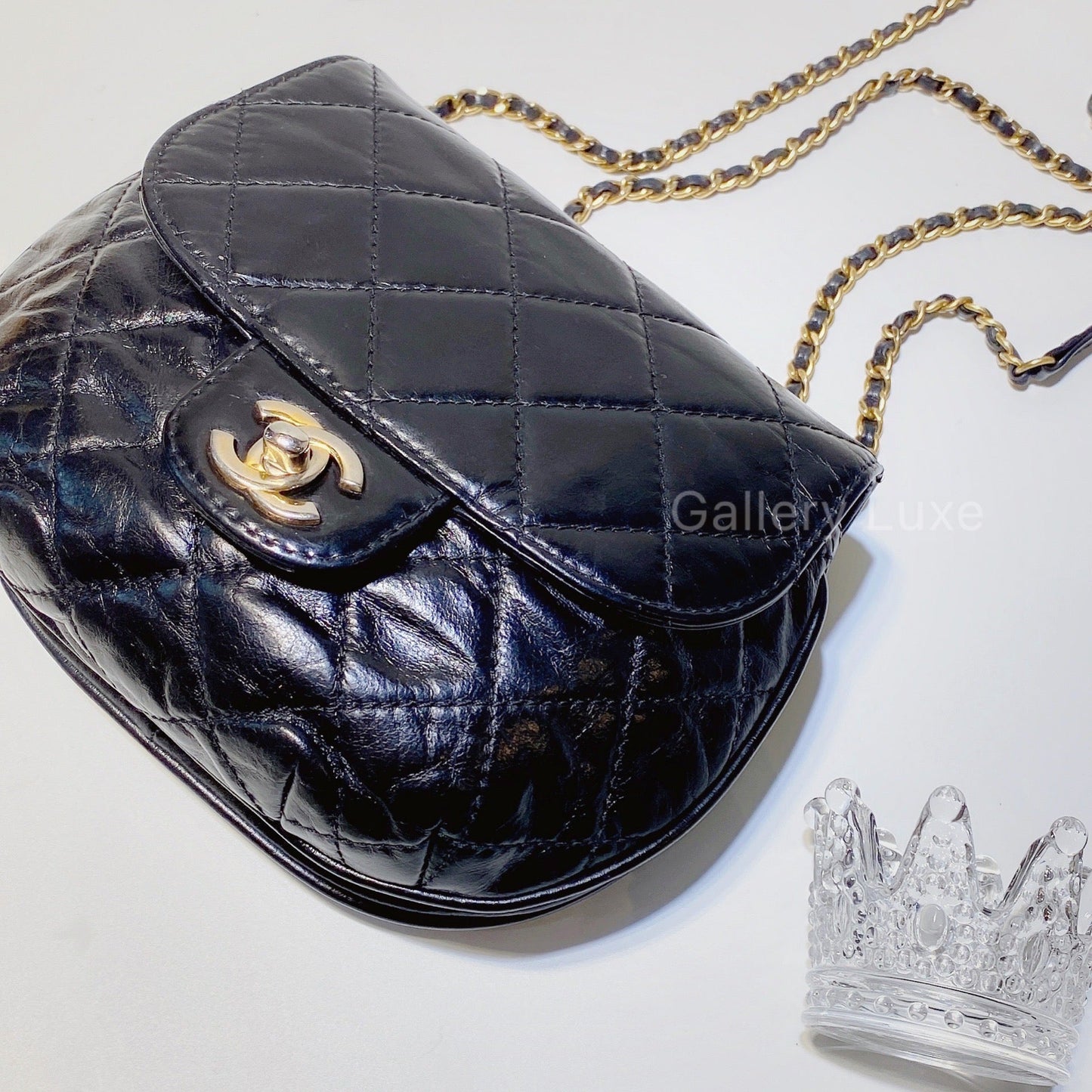 No.2731-Chanel Calfskin Bubble CC Flap Bag