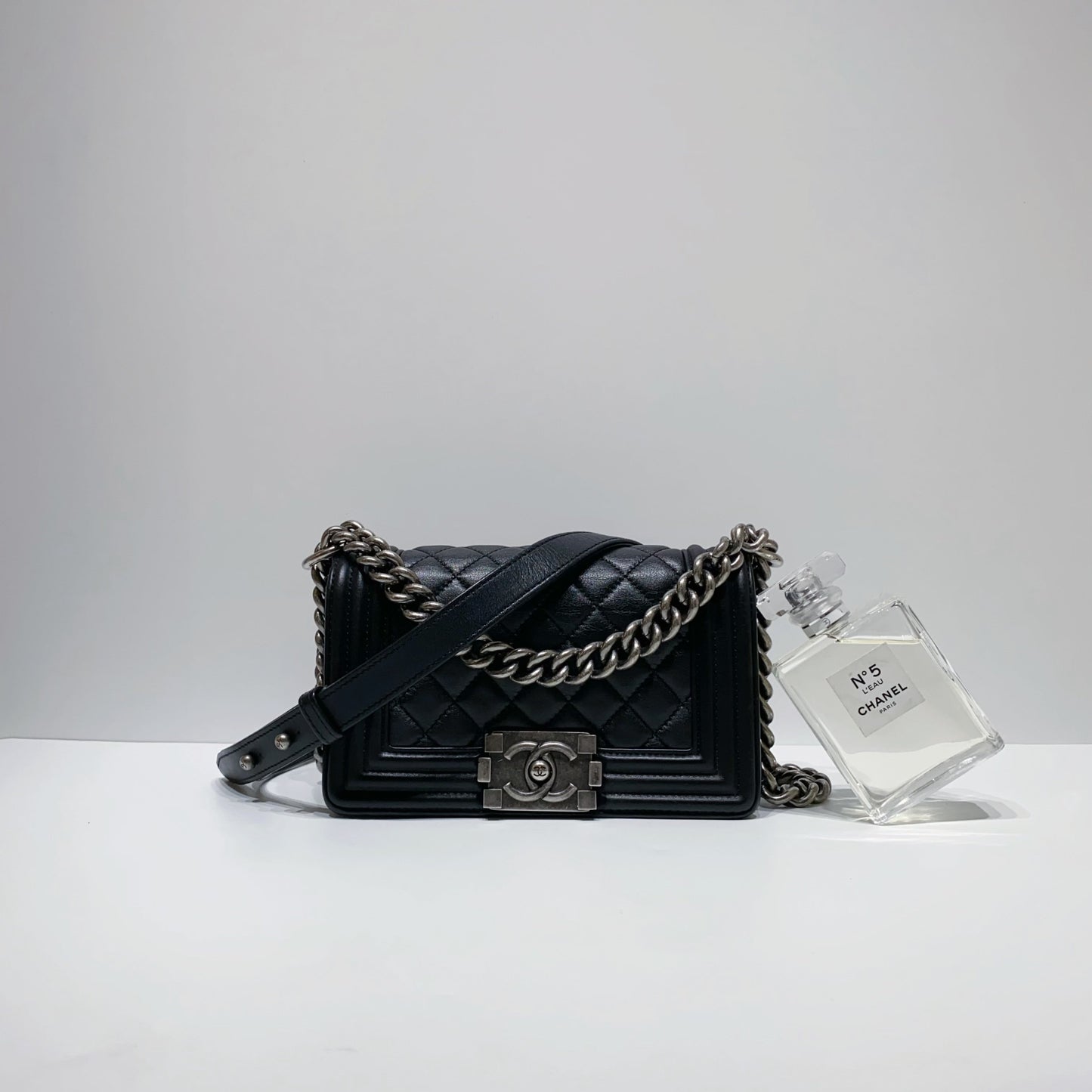 No.3964-Chanel Calfskin Boy 20cm