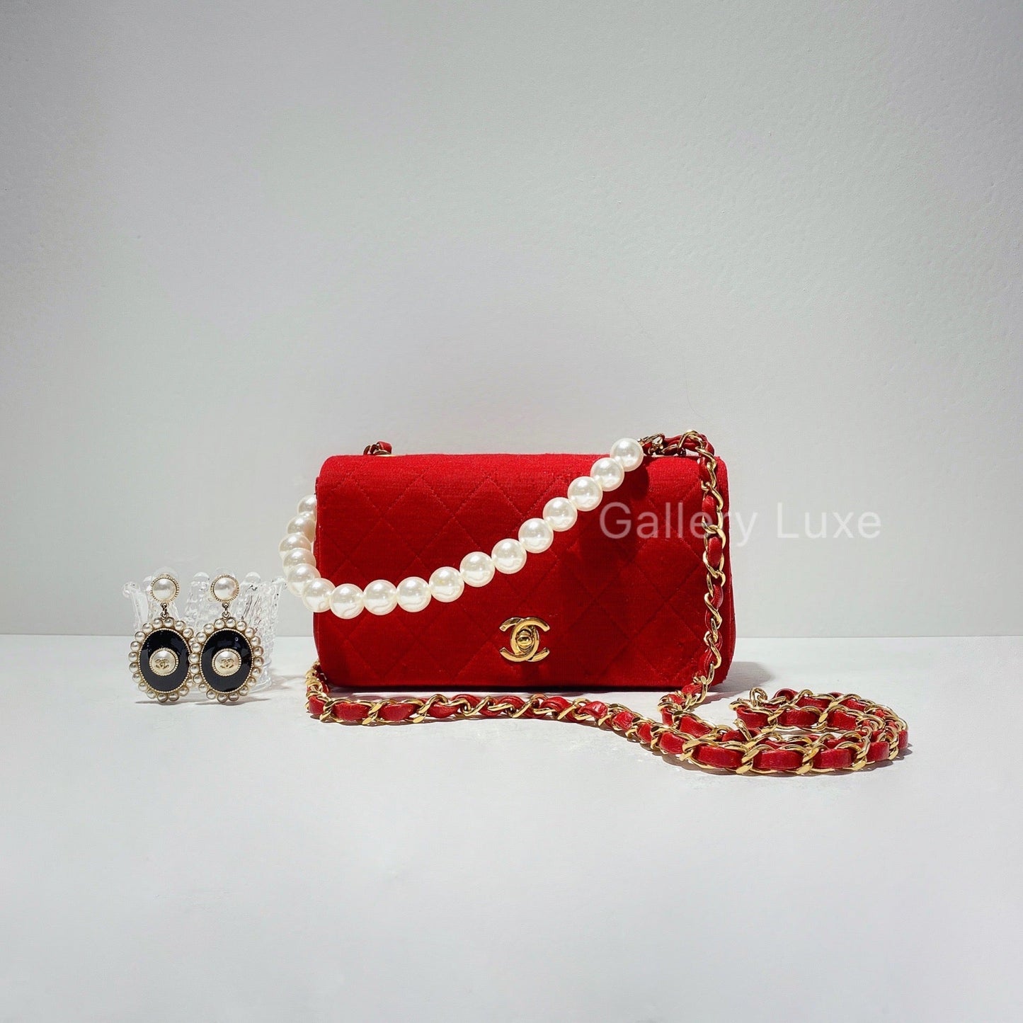 No.2064-Chanel Vintage Cotton Flap Bag
