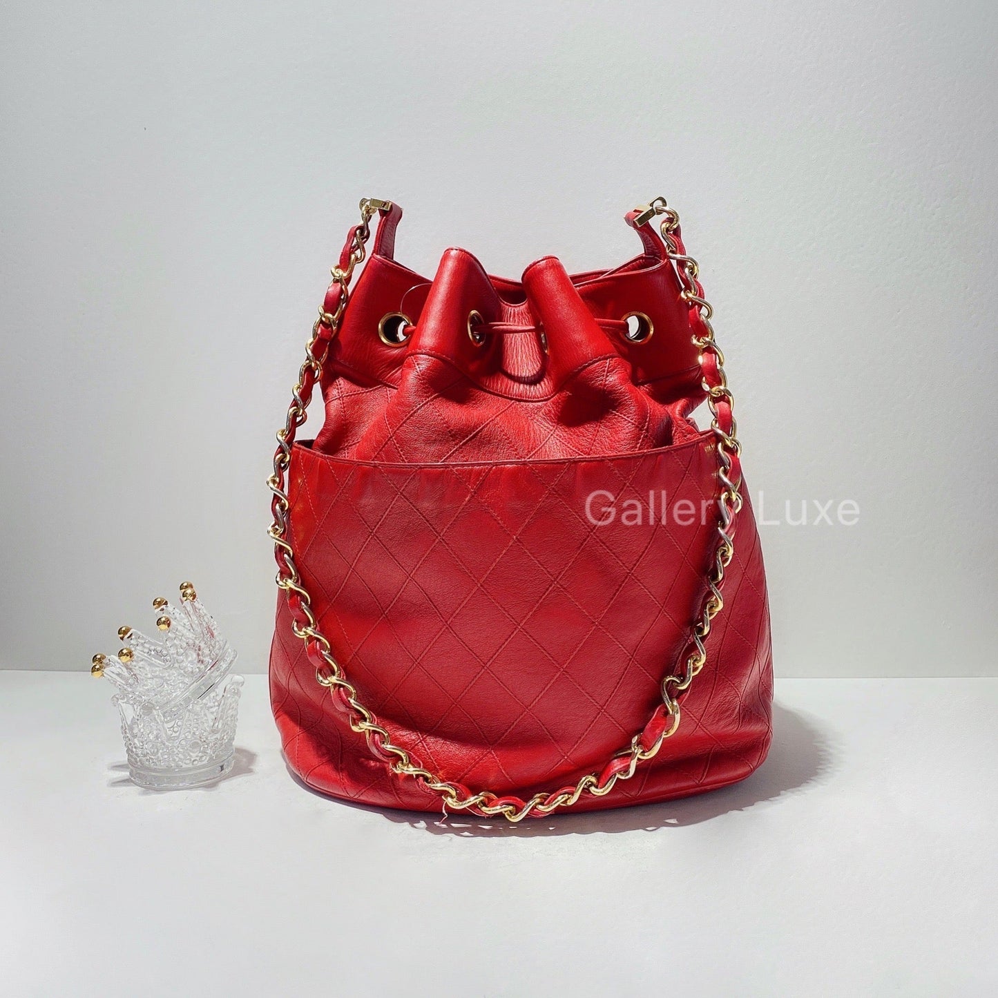No.2169-Chanel Vintage Calfskin Bucket Bag