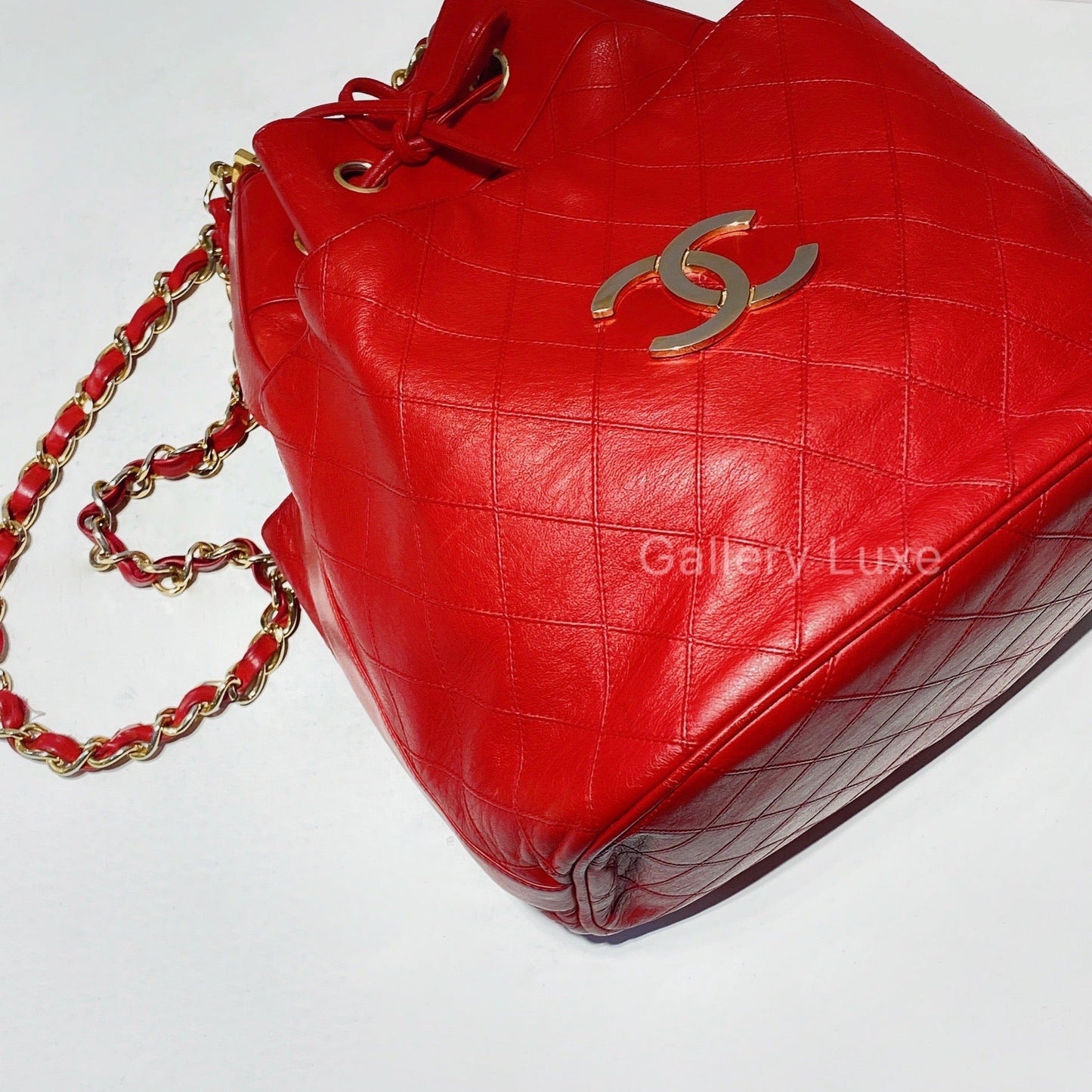 No.2169-Chanel Vintage Calfskin Bucket Bag