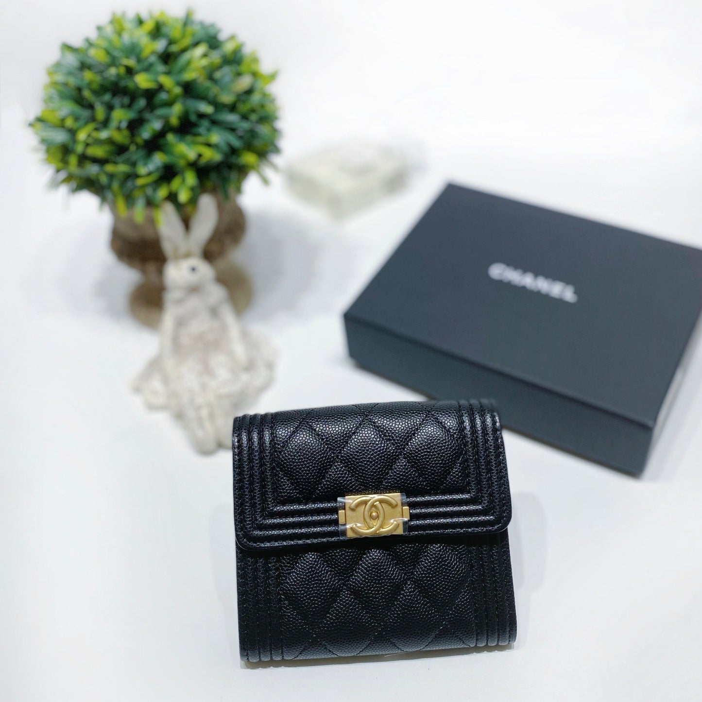 No.4043-Chanel Caviar Small Boy Flap Wallet (Brand New / 全新貨品)