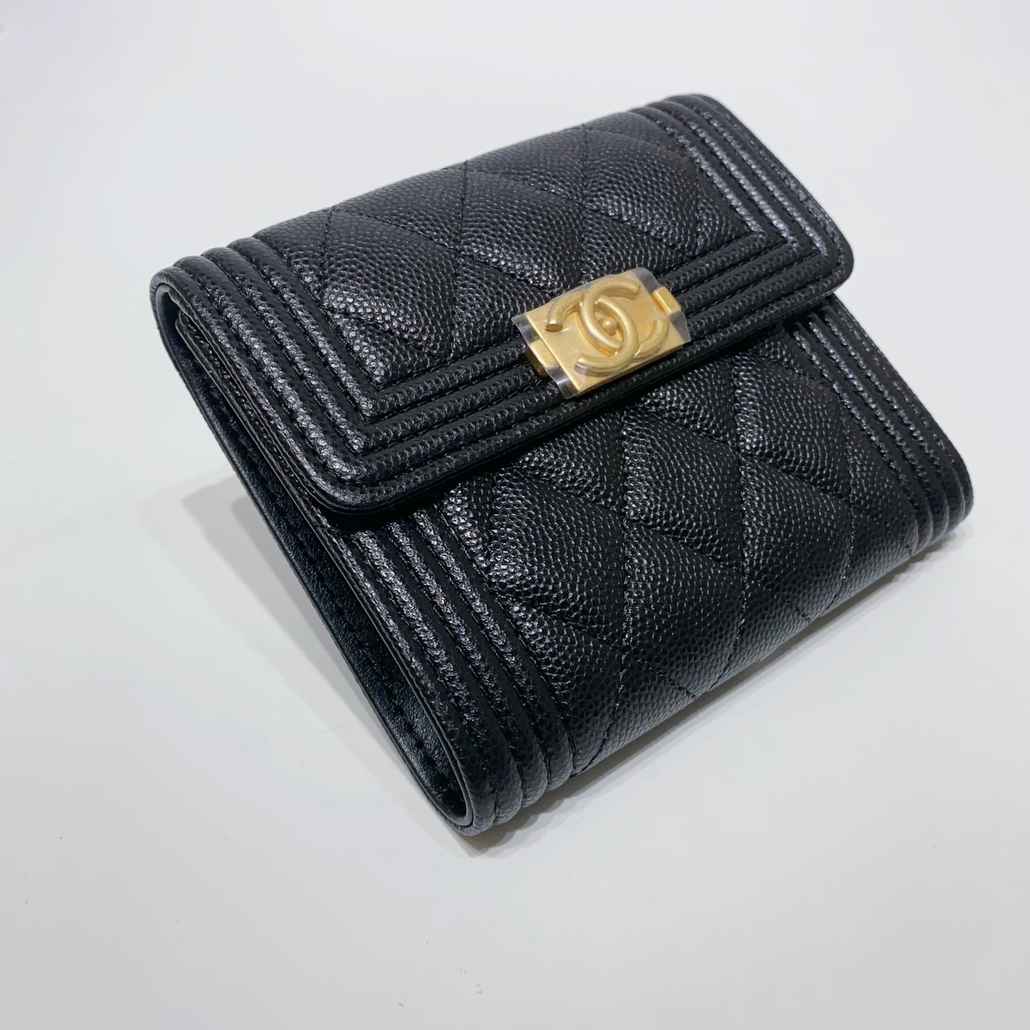 No.4043-Chanel Caviar Small Boy Flap Wallet (Brand New / 全新貨品)