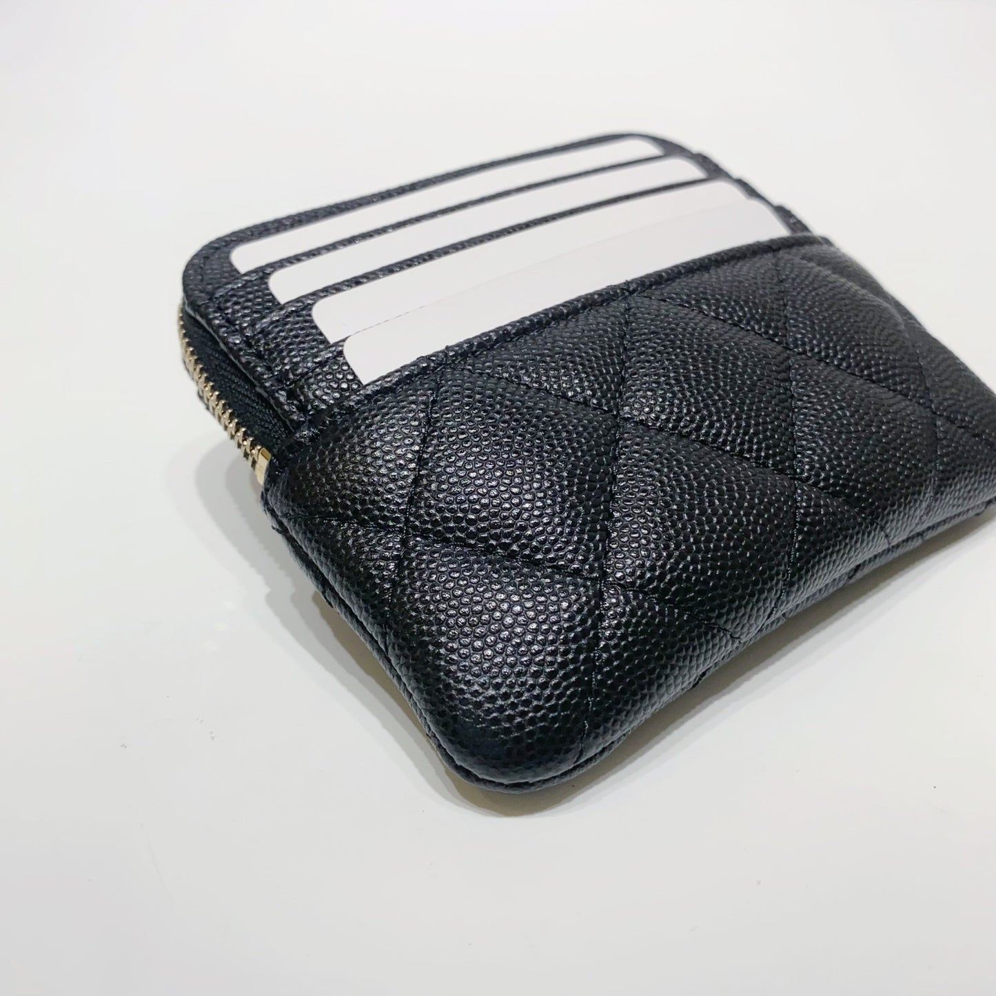 No.4124-Chanel Caviar Girly Strass Zipped Coins Purse (Brand New / 全新貨品)