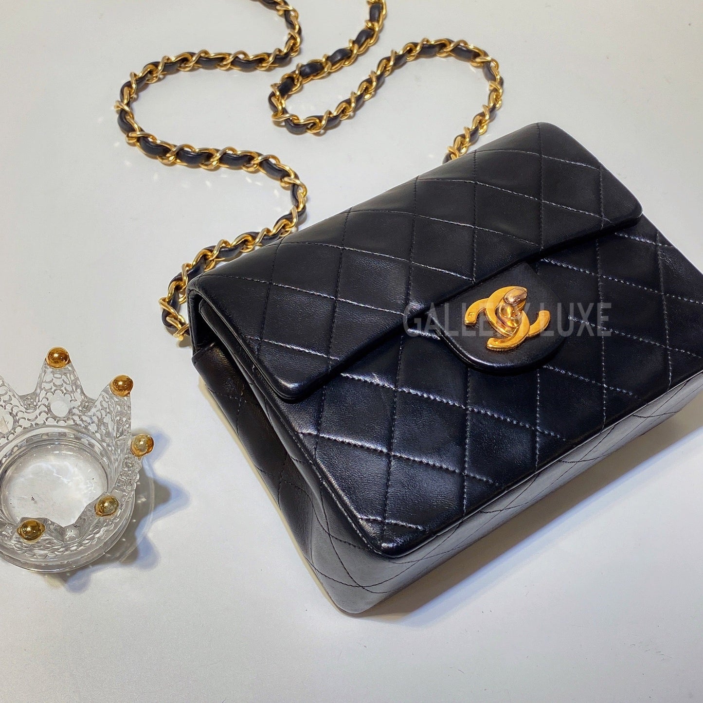 No.3059-Chanel Vintage Lambskin Classic Flap Mini 17cm