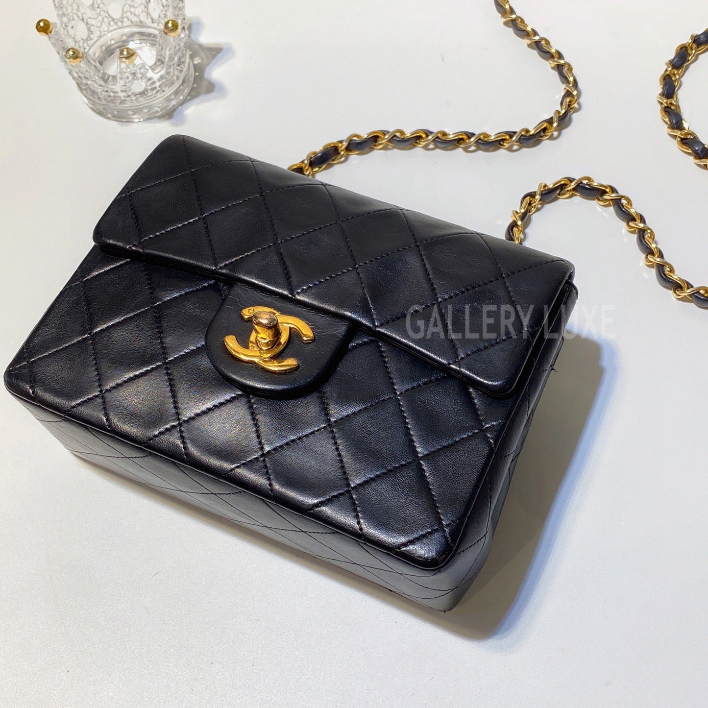 No.3059-Chanel Vintage Lambskin Classic Flap Mini 17cm