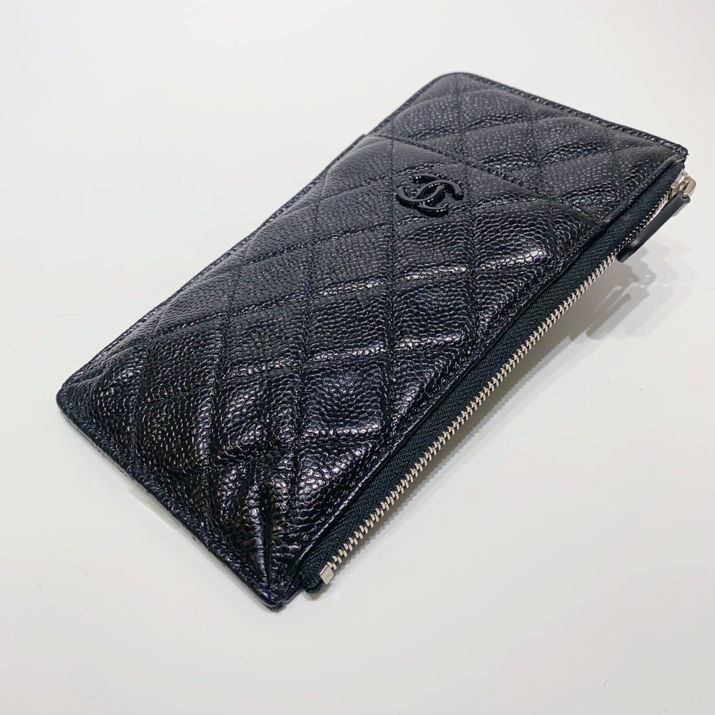 No3993-Chanel So Black Timeless Classic Phone & Card Holder